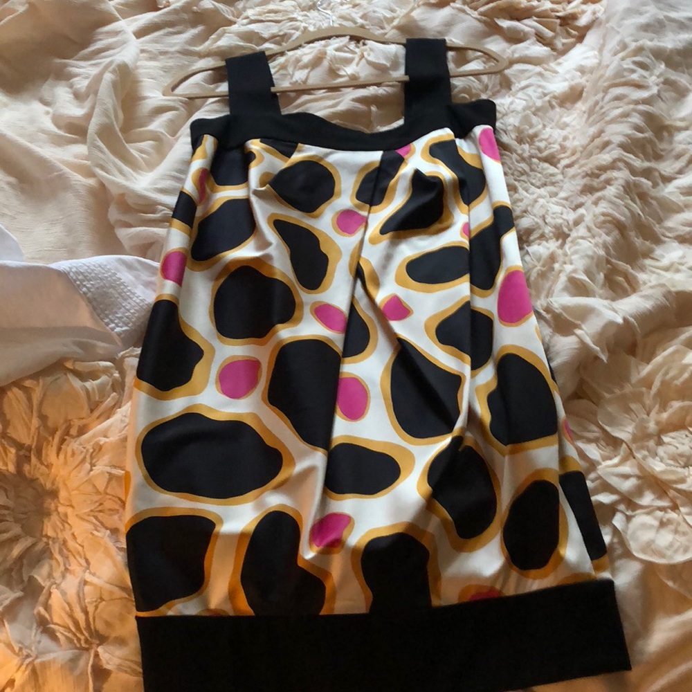 DVF silk bubble mini dress